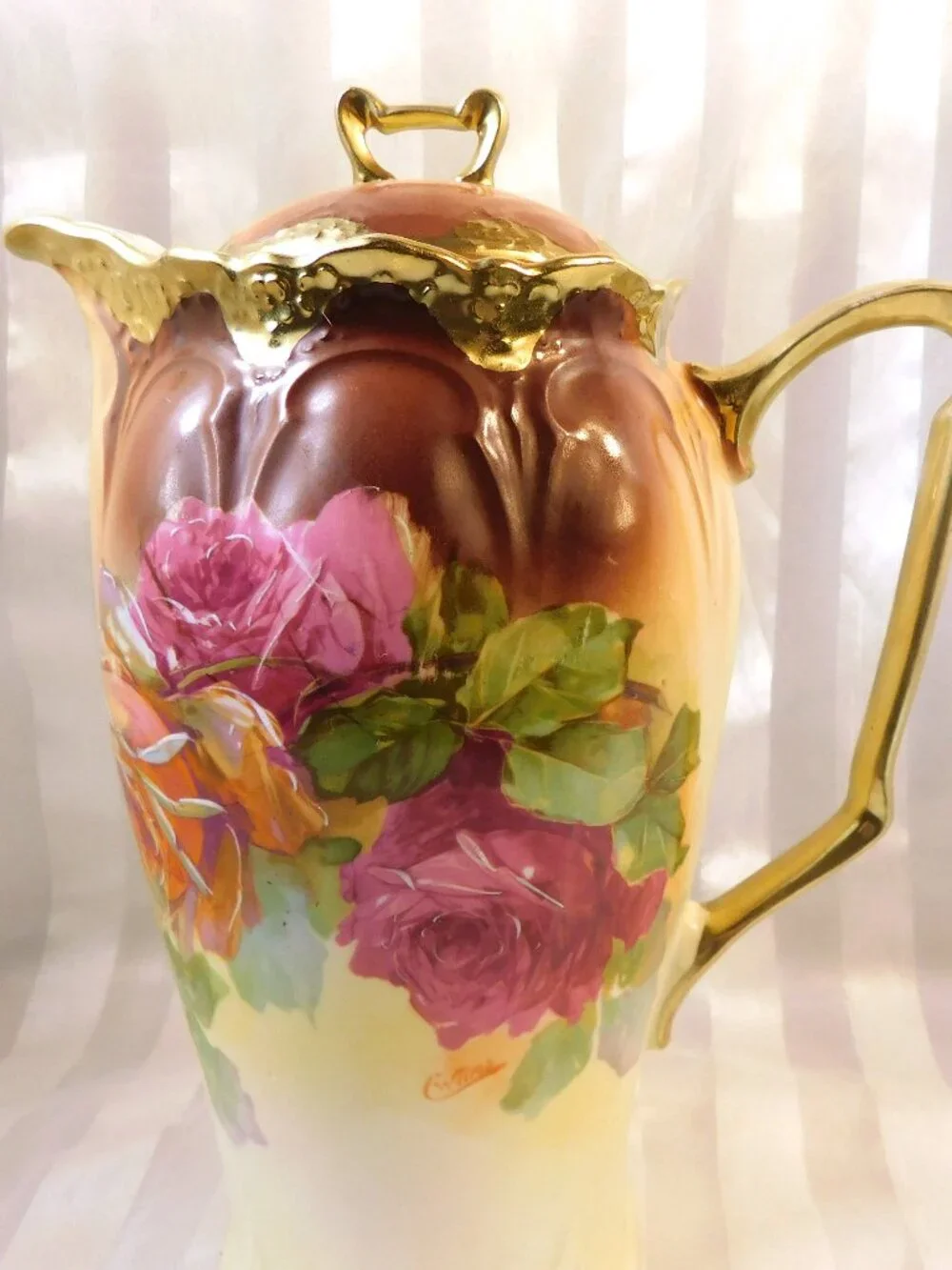 Signed Atlas Brand Coffee Pot, Teapot, Chocolate Pot # 2889